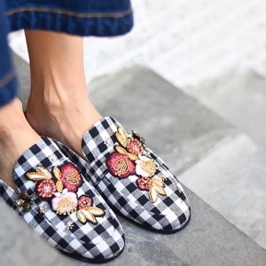 Sam Edelman embroidery mules